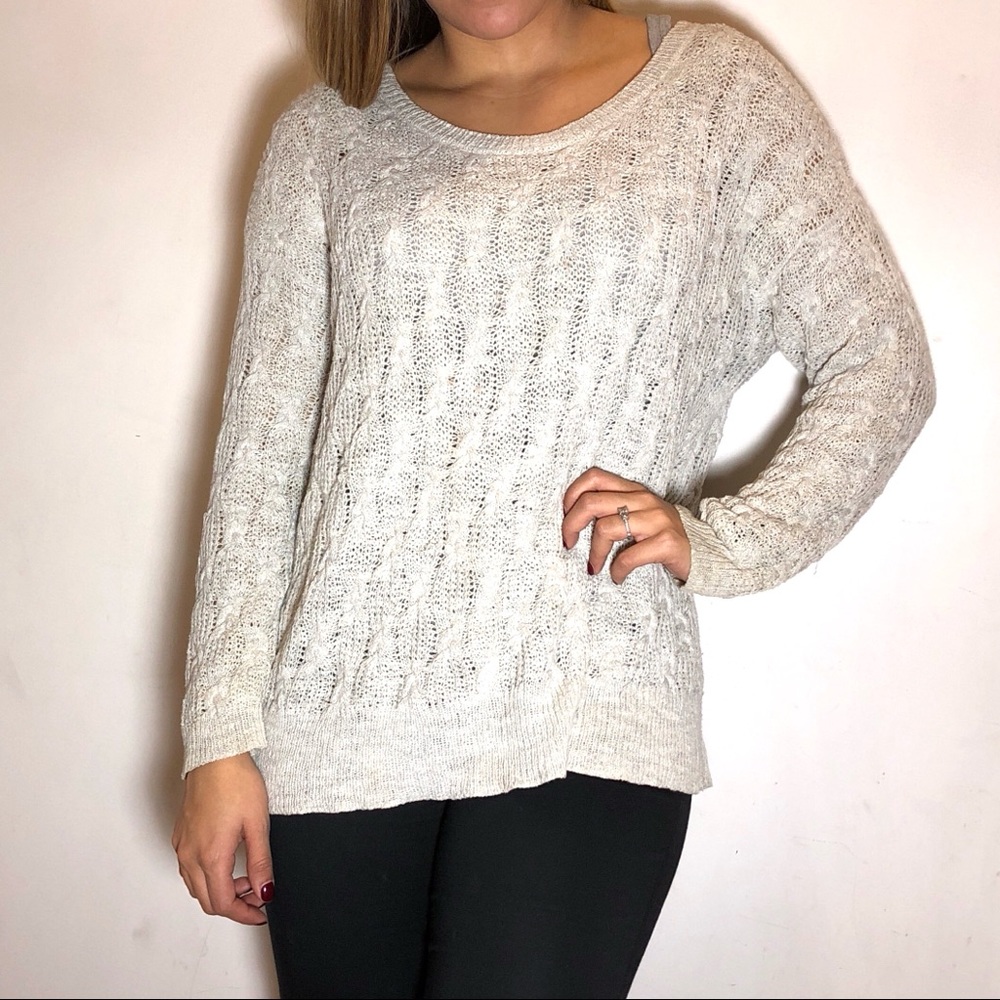 FREE PEOPLE Cable Knit Sweater - Picture 3 of 6